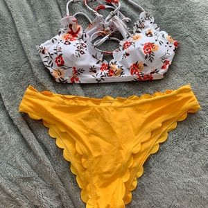SHEIN Yellow Bikini (Large)